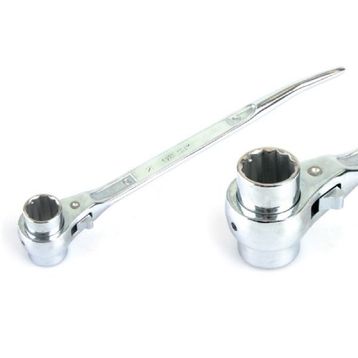 Glory 17x19 mm Kromajlı Kazıklı Cırcırlı Lokma Anahtar
