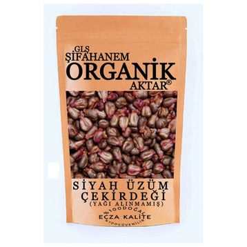 Glş Şifahanem Organik Aktar 1 kg Tane Yağı Alınmamış Siyah Üzüm Çekirdeği