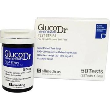 GlucoDr Supersensor 50 Adet Kan Şekeri Ölçüm Strip
