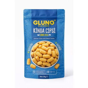 Gluno 35 gr Glutensiz Çörekotlu Kinoa Cipsi