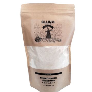 Gluno Glutensiz 500 gr Kepekli-Esmer Pirinç Unu