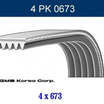 GMB GPK 4PK0673 Kanallı Kayış