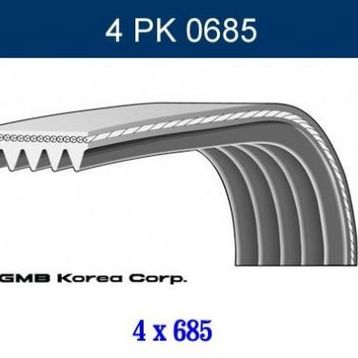 GMB GPK 4PK0685 Kanallı Kayış