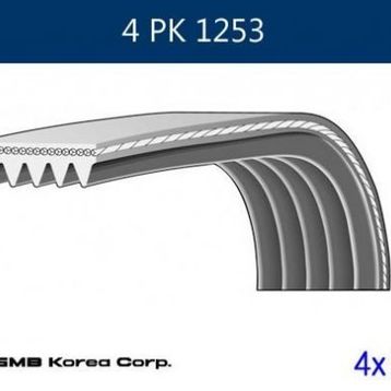 GMB GPK 4PK1253 Kanallı Kayış