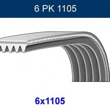 GMB GPK 6PK1105 Kanallı Kayış