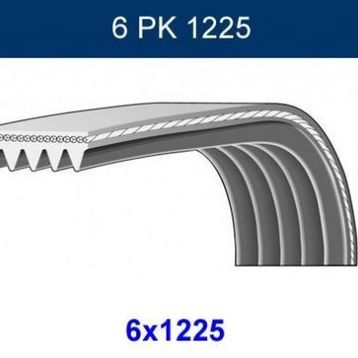 GMB GPK 6PK1225 Kanallı Kayış