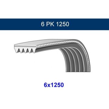 GMB GPK 6PK1250 Kanallı Kayış