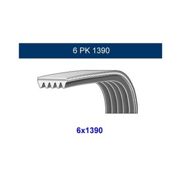 GMB GPK 6PK1390 Kanallı Kayış