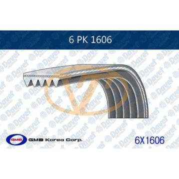 GMB GPK 6PK1606 Kanallı Kayış