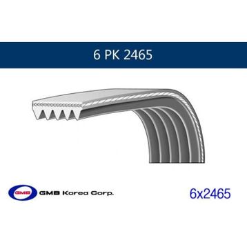 GMB GPK 6PK2465 Kanallı Kayış