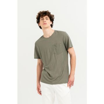 Gmg Fırenze GU24MSS03008 Bisiklet Yaka Haki Erkek T-Shirt