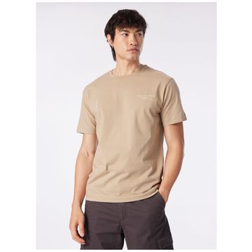 Gmg Fırenze GU24MSS03023 Bisiklet Yaka Vizon Erkek T-Shirt