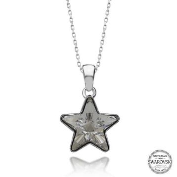GMS Swarovski Crystal Taşlı Deniz Yıldızı Gümüş Kadın Kolye