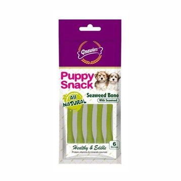 Gnawlers Seaweed Bone Deniz Yosunlu 6x40 gr Yavru Köpek Ödül Kemiği