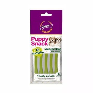 Gnawlers Seaweed Bone Deniz Yosunlu 6x40 gr Yavru Köpek Ödül Kemiği
