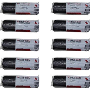Gnr Endüstriyel 2 Kat Siyah 500 gr 80x110 cm 10'lu Paket Jumbo Çöp Poşeti