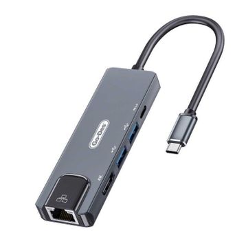 Go Des GD-6829 Type-C Hub 5 in 1 HDMI 4K-USB 3.0-RJ45 Ethernet Çoğaltıcı Adaptör