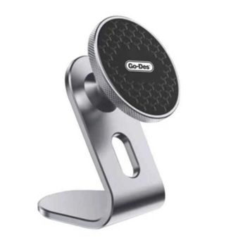 Go Des GD-HD719 Gri 360 Derece Dönebilen Düz Zemin Versiyon Magnetik Araç İçi Telefon Tutucu