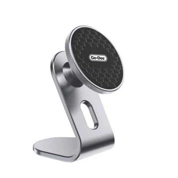 Go Des GD-HD719 Gri 360 Derece Dönebilen Düz Zemin Versiyon Magnetik Araç İçi Telefon Tutucu