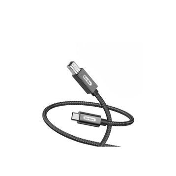 Go Des GD-HM837 Type-C to USB-B 2.0 2 mt Örgülü Yazıcı Kablosu