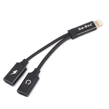 Go Des GD-UC11 Dual Lightning Headphone Audio ve Charge Adapter