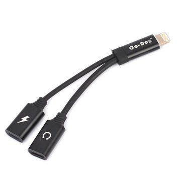 Go Des GD-UC11 Dual Lightning Headphone Audio ve Charge Adapter