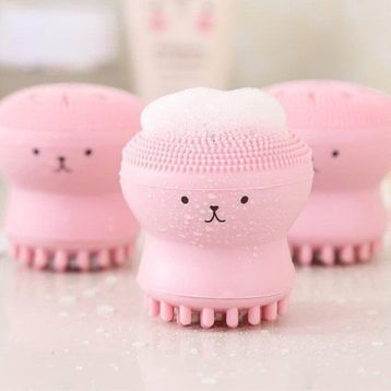 Go İthalat Silikon Temizlenmesi Kolay Siyah Nokta Giderici Peeling Etkili Mini El Yüz Cilt Temizleme Fırçası