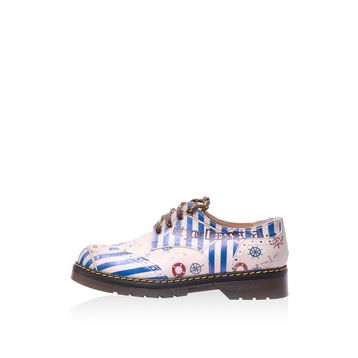 Goby MAX201 Renkli Let Your Dreams Set Sail Kadın Oxford Ayakkabı
