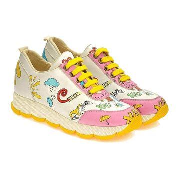 Goby SPS100 Desenli Kadın Sneaker Ayakkabı