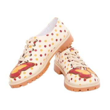 Goby TMK5503 Butterfly And Dots Oxford Renkli Ayakkabı