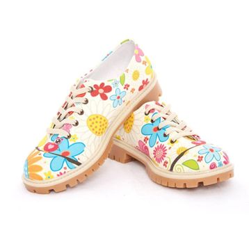Goby TMK5505 Flowers Oxford Renkli Kadın Ayakkabı