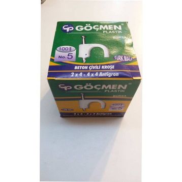 Göçmen No:5 100 Adet Beton Çivili Kroşe