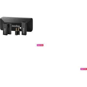 Godox Move Link Mini Apple Uyumlu Siyah Kablosuz Mikrofon Kit 2