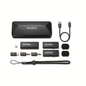 Godox Move Link Mini Apple Uyumlu Siyah Kablosuz Mikrofon Kit 2