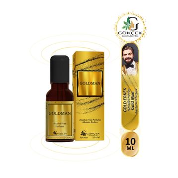 Gökçek Kozmetik Goldman Alkolsüz 10 ml Erkek Parfümü