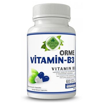 Gökçek Şifa Orme Vitamin B3 Kapsül 1000 mg 60 Kapsül