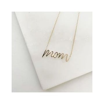 Gökdeniz 925 925 Ayar Mom Yazılı Kadın Gümüş Kolye