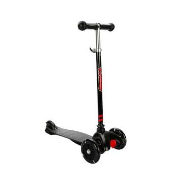 Gokidy Rookie 3 Tekerlekli Işıklı Siyah Mini Scooter