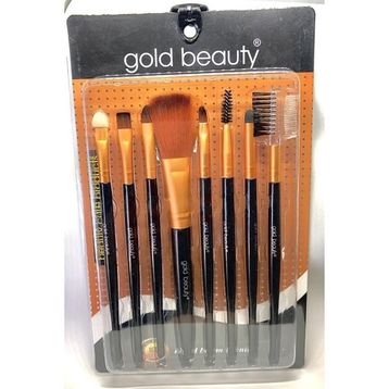 Gold Beauty 8'li Makyaj Fırça Seti