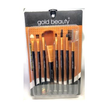 Gold Beauty 8'li Makyaj Fırça Seti