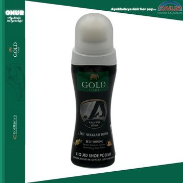 Gold Care 75 ml Siyah Likit Ayakkabı Boyası