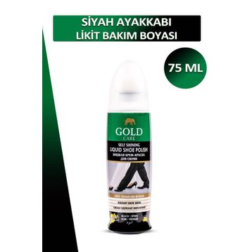 Gold Care 75 ml Siyah Likit Ayakkabı Boyası