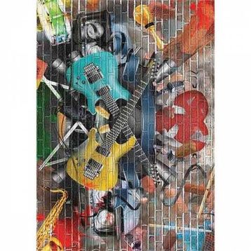 Gold Müzikal Grafiti 1500 Parça Puzzle