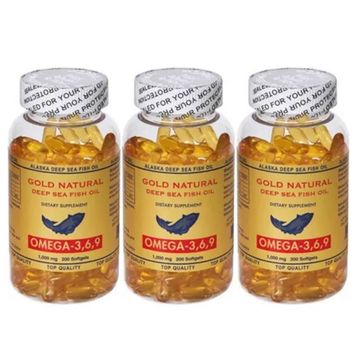Gold Natural Omega 3-6-9 1000 mg 3x200 Kapsül Balık Yağı