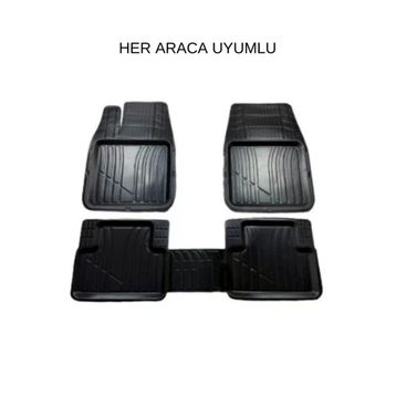 Gold Oto Aksesuar Honda City Sedan 2006-2017 3D Maxi Havuzlu Magnum Siyah Oto Paspas
