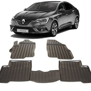 Gold Renault Megane 4 Sedan 2016-2020 3d Havuzlu Paspas