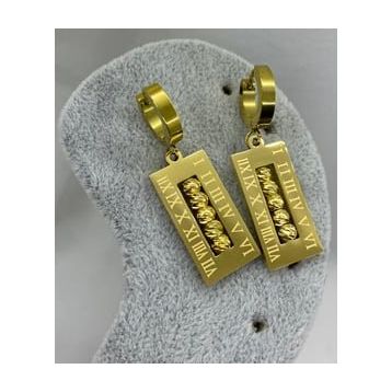 Gold Renk Çelik Küpe