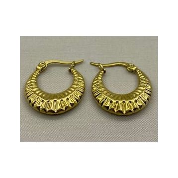 Gold Renk Çelik Küpe