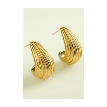 Gold Renk Çelik Küpe
