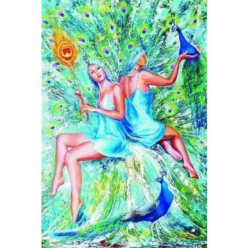 Gold Tavuskuşları 1000 Parça Puzzle